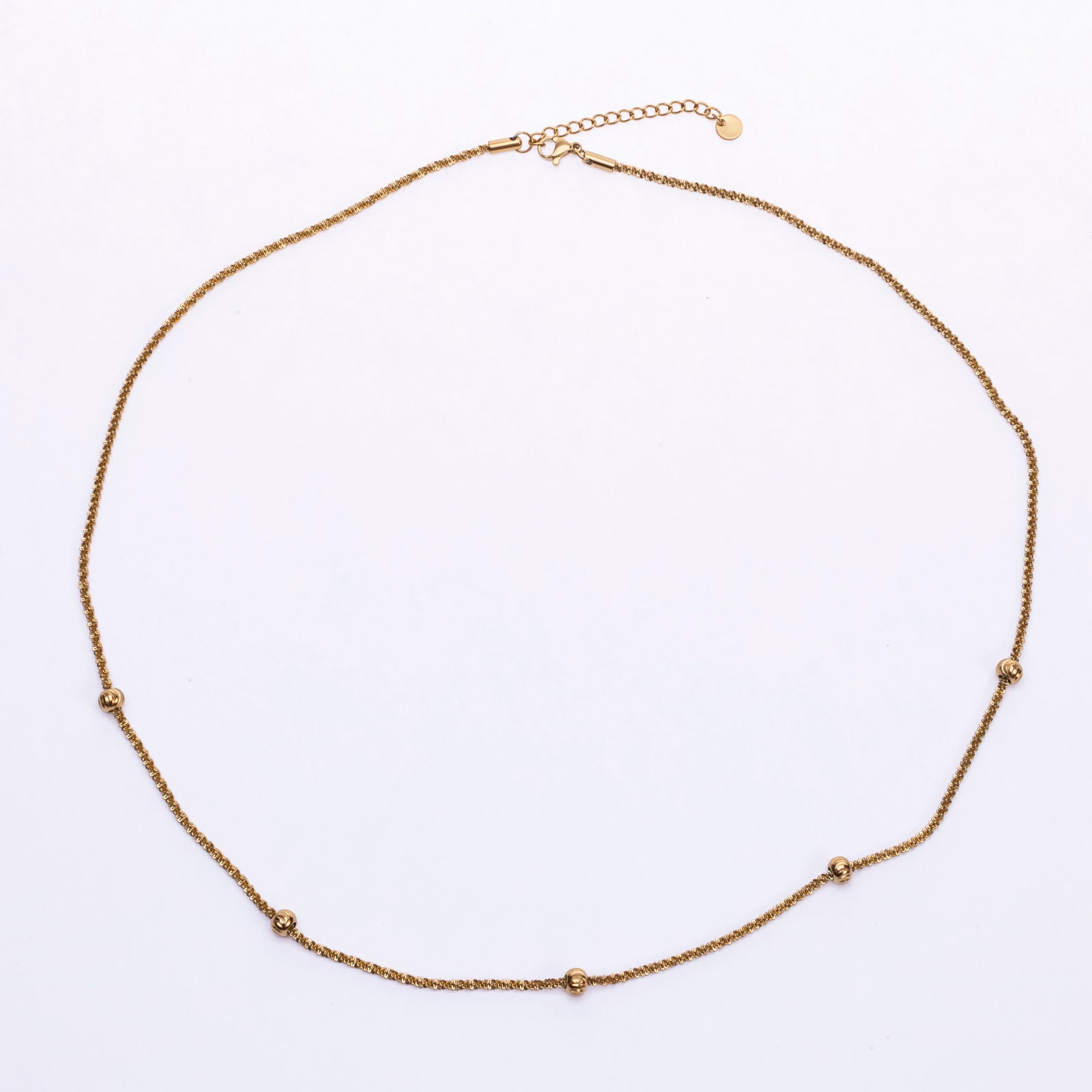 Liya Halskette mit Goldkugeln