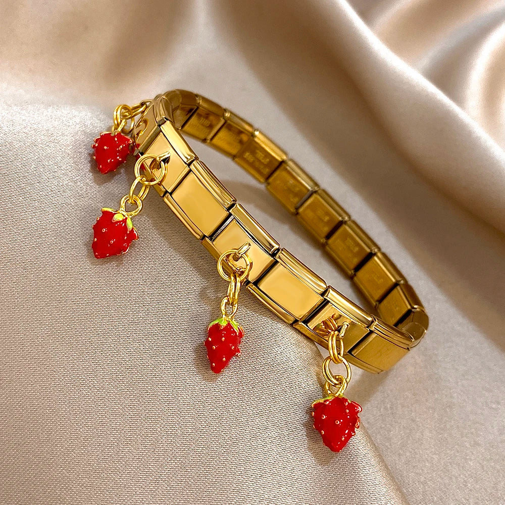 Strawberry Armreifen Gold/ Silber NEU *limitiert*
