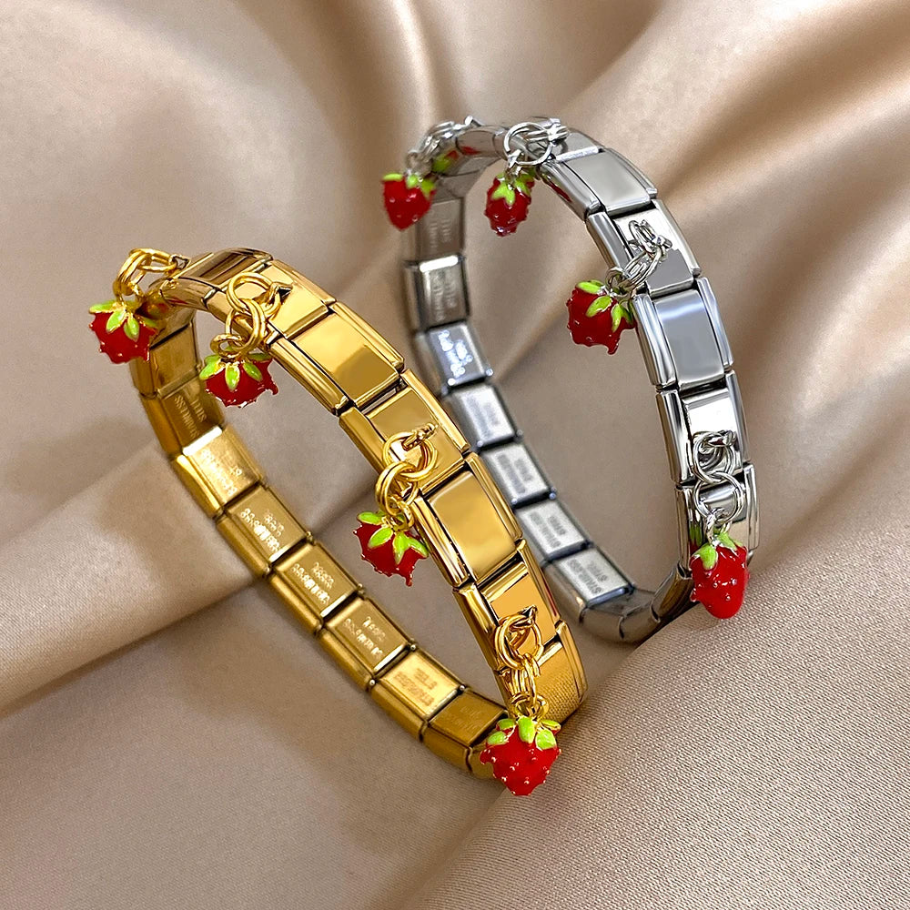 Strawberry Armreifen Gold/ Silber NEU *limitiert*