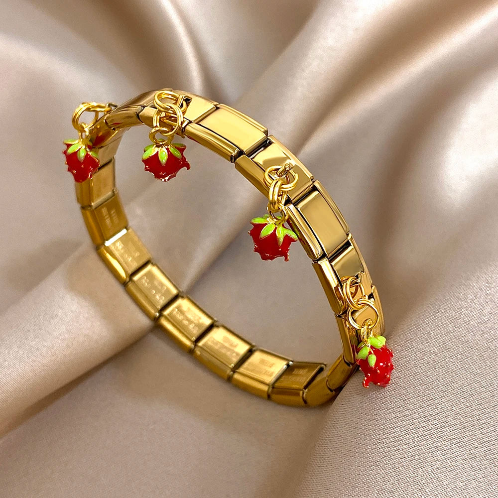 Strawberry Armreifen Gold/ Silber NEU *limitiert*