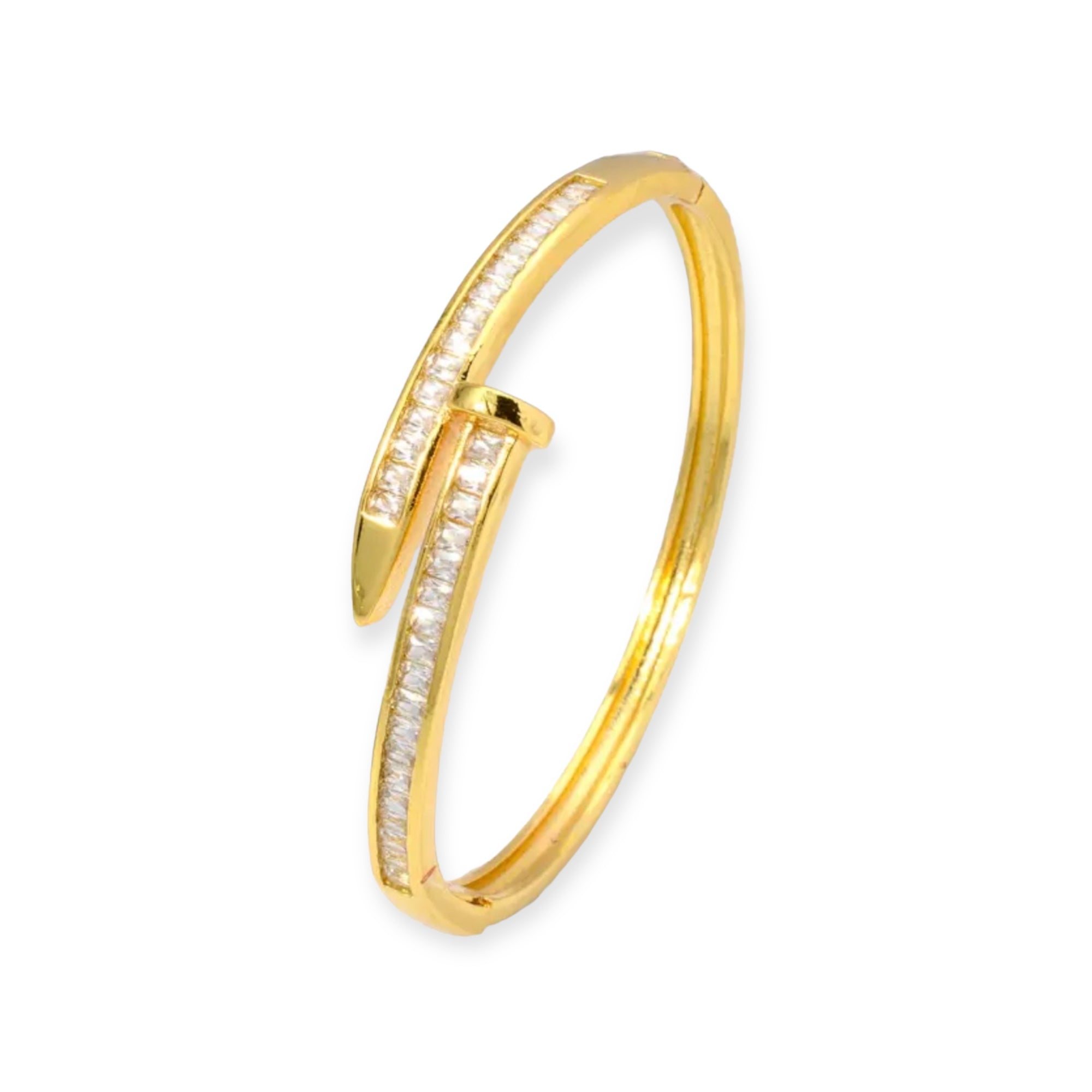Lana Armreifen Gold/ Zirkoniasteine