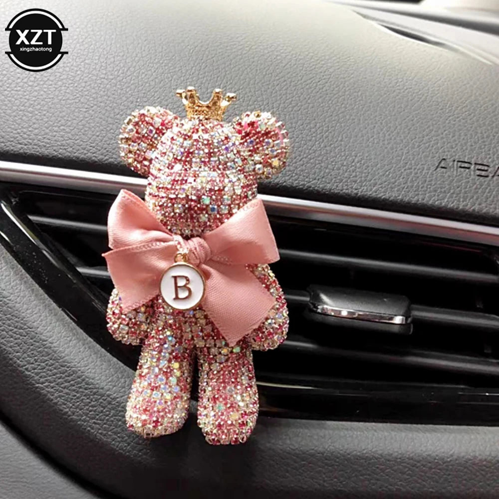 Teddybär Kristall Autoanhänger